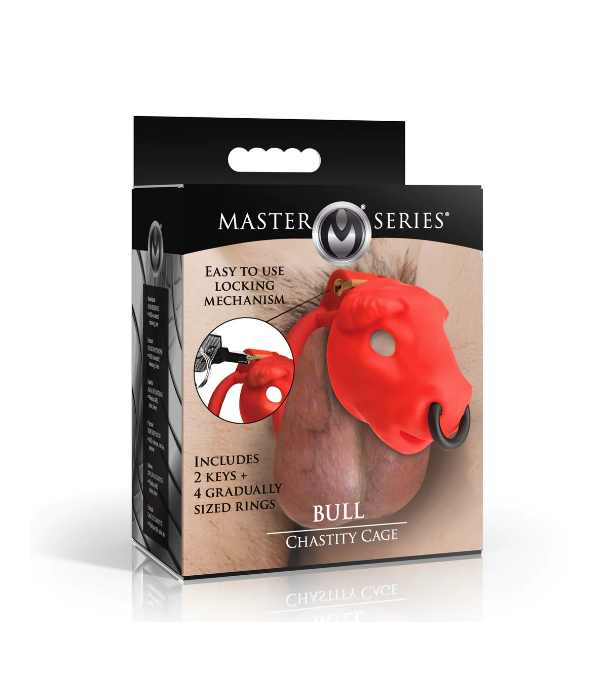 Cage de Chasteté pour Pénis Bull Rouge