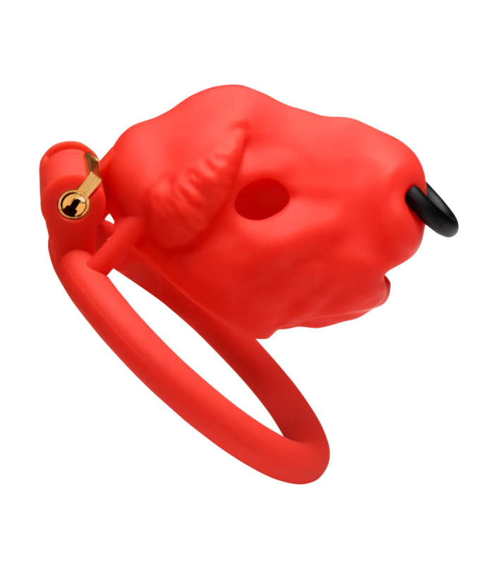 Cage de Chasteté taureau rouge