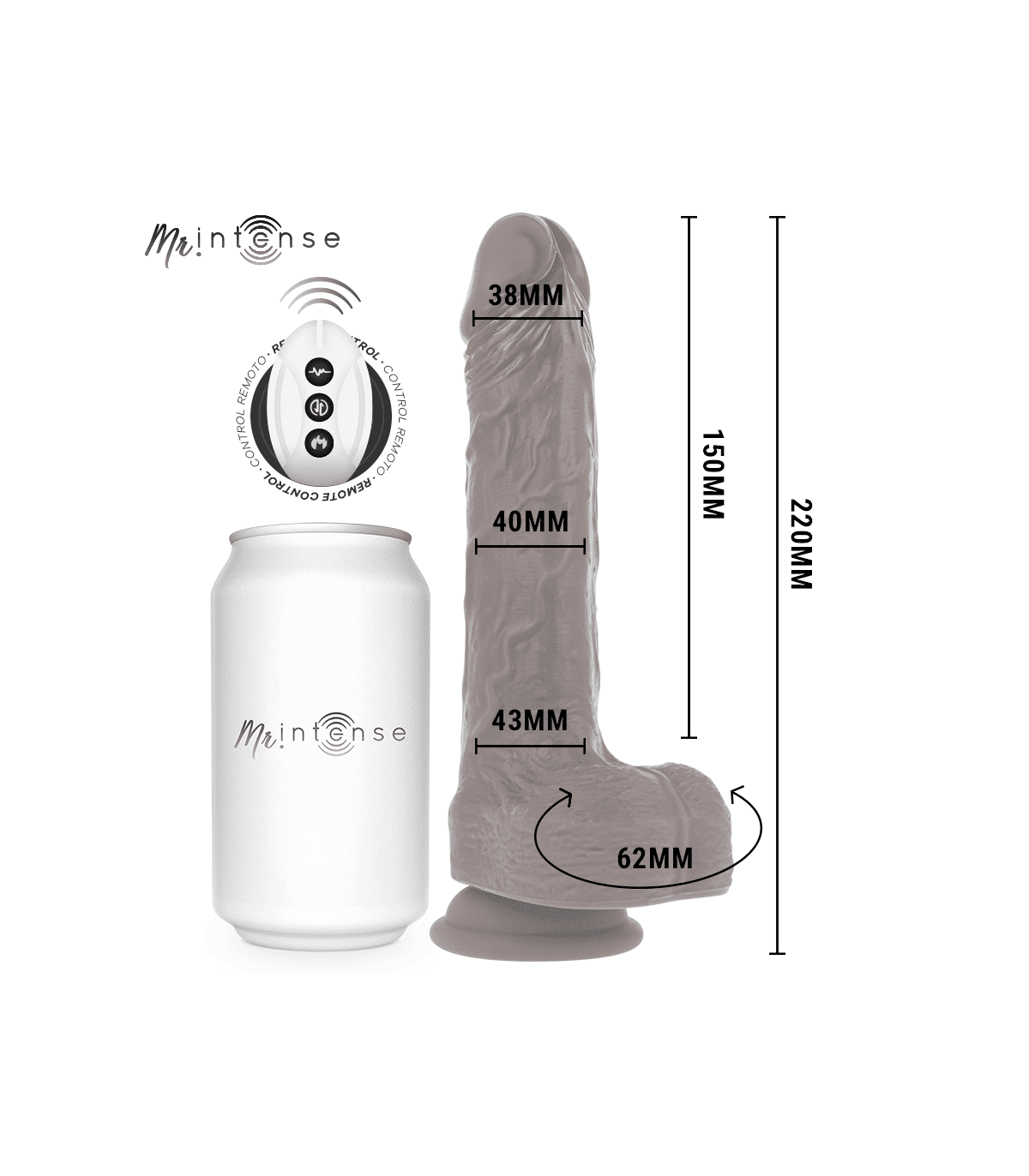 Gode à Va et Vient Vibrant Matt