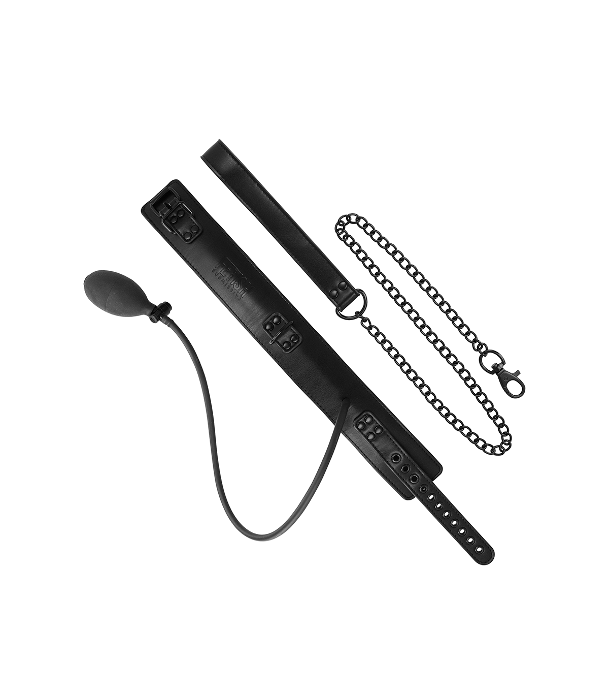 Collier BDSM gay d'Étranglement Gonflable avec Chaine