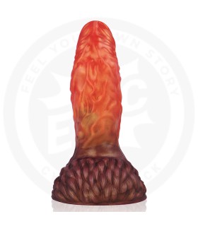 Gode Réaliste Large Andros rouge