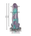 Gode Monstre Basilic Violet dimensions - gode gay