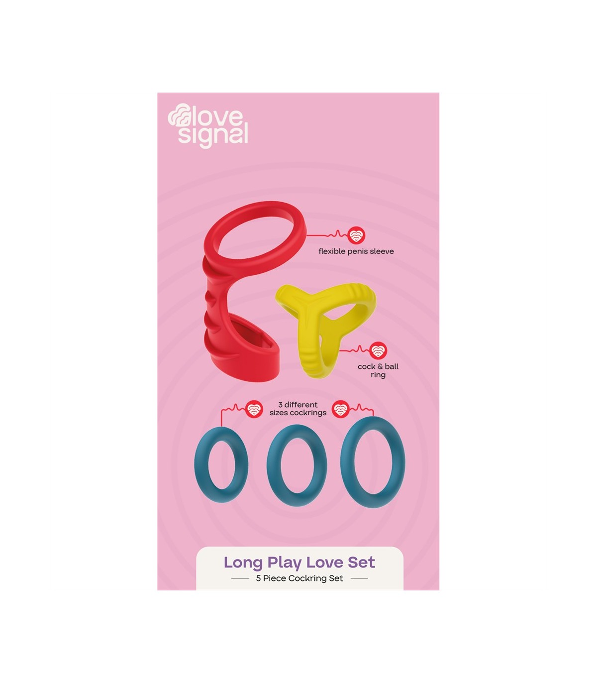 Kit Cockrings Silicone Colorés Long Play