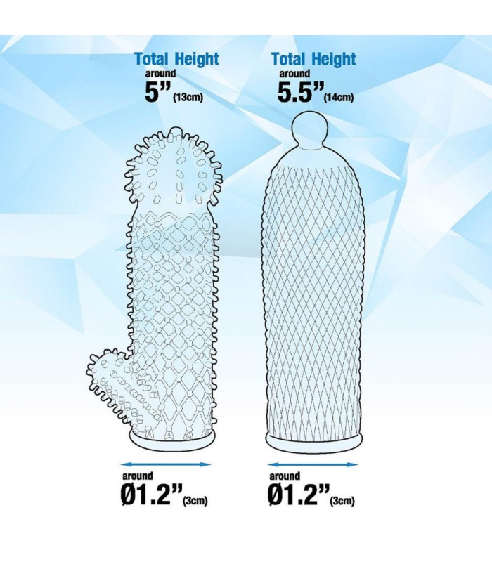 Set de 2 Gaines de Pénis Ice Crystals Nmc