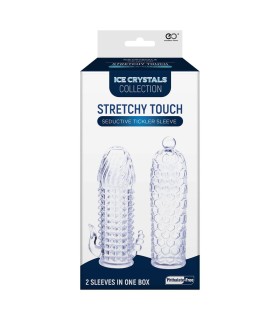 Set 2 Gaines Pénis Transparents Texturées Nmc