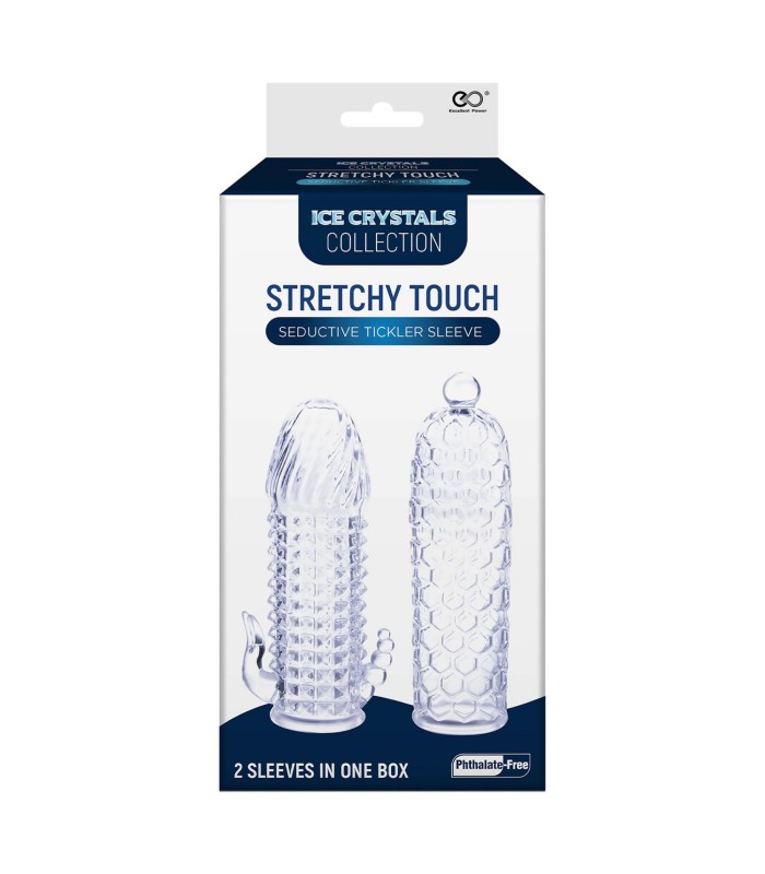 Set 2 Gaines Pénis Transparents Texturées Nmc