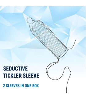 Set 2 Gaines Pénis Transparents Texturées Nmc