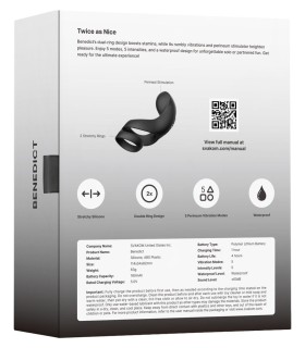 Cockring Vibrant Stimulateur Périnée Benedict