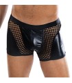 Boxer Homme Maille et Wetlook Noir