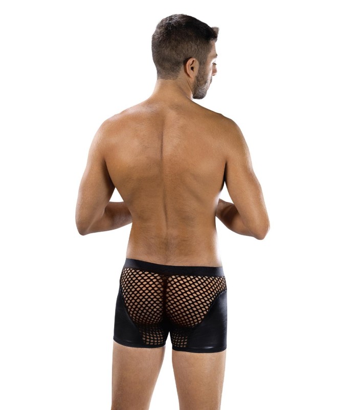 Boxer Homme Maille et Wetlook Noir
