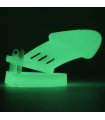 Cage de Chasteté Silicone Phosphroscente
