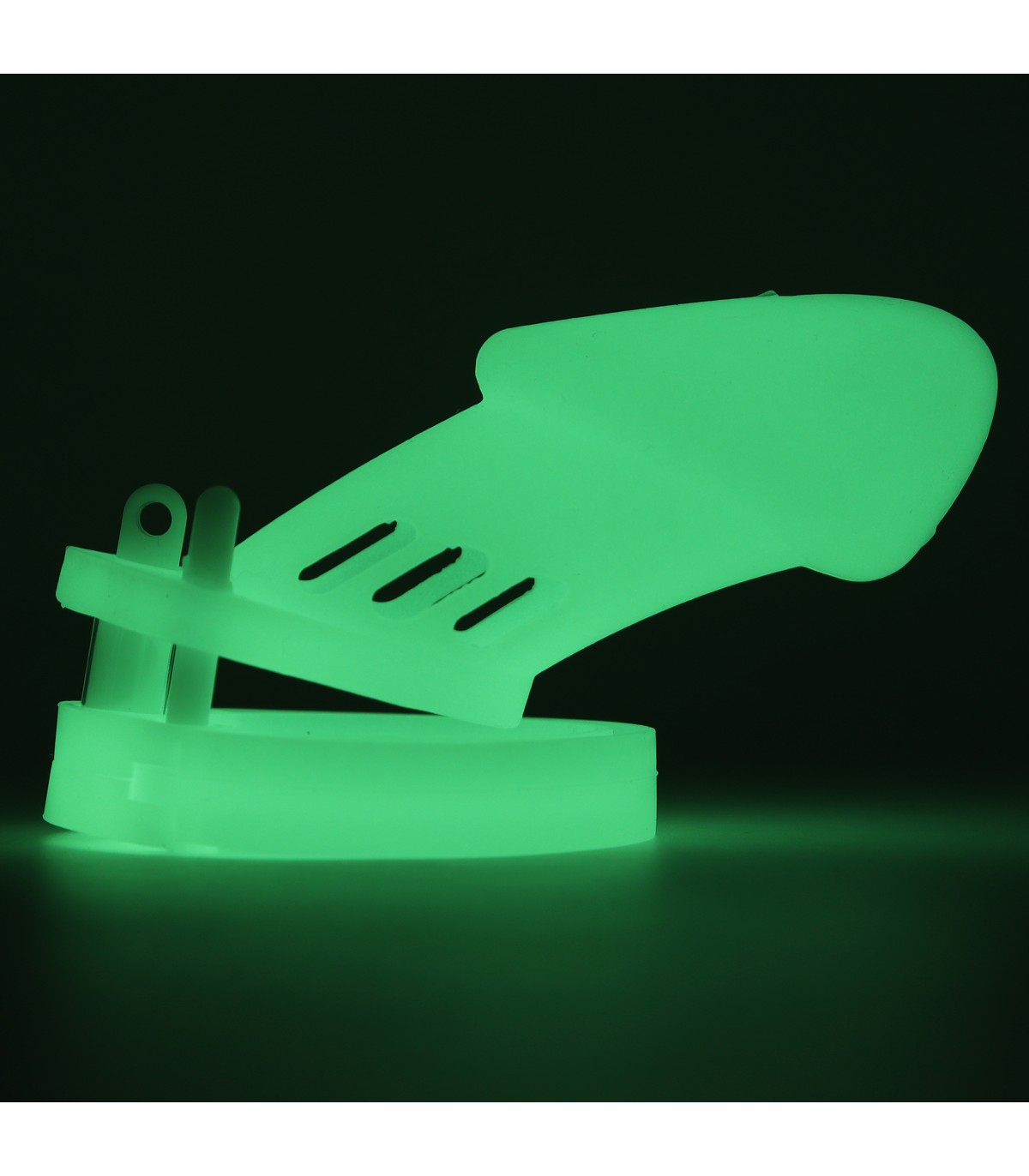 Cage de Chasteté Silicone Phosphroscente