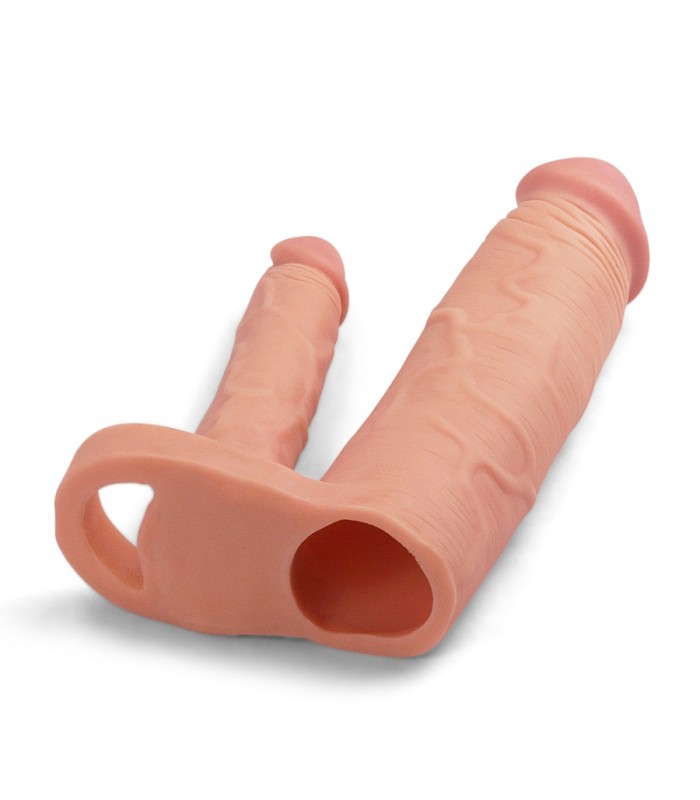 Gaine Double Pénis X-Tender 18x4cm