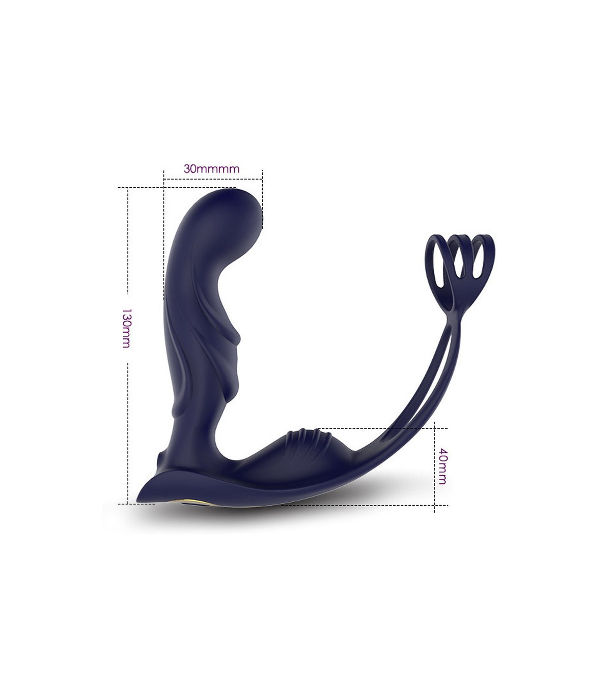 Stimulateur de Prostate Vibrant Cockring  dimension