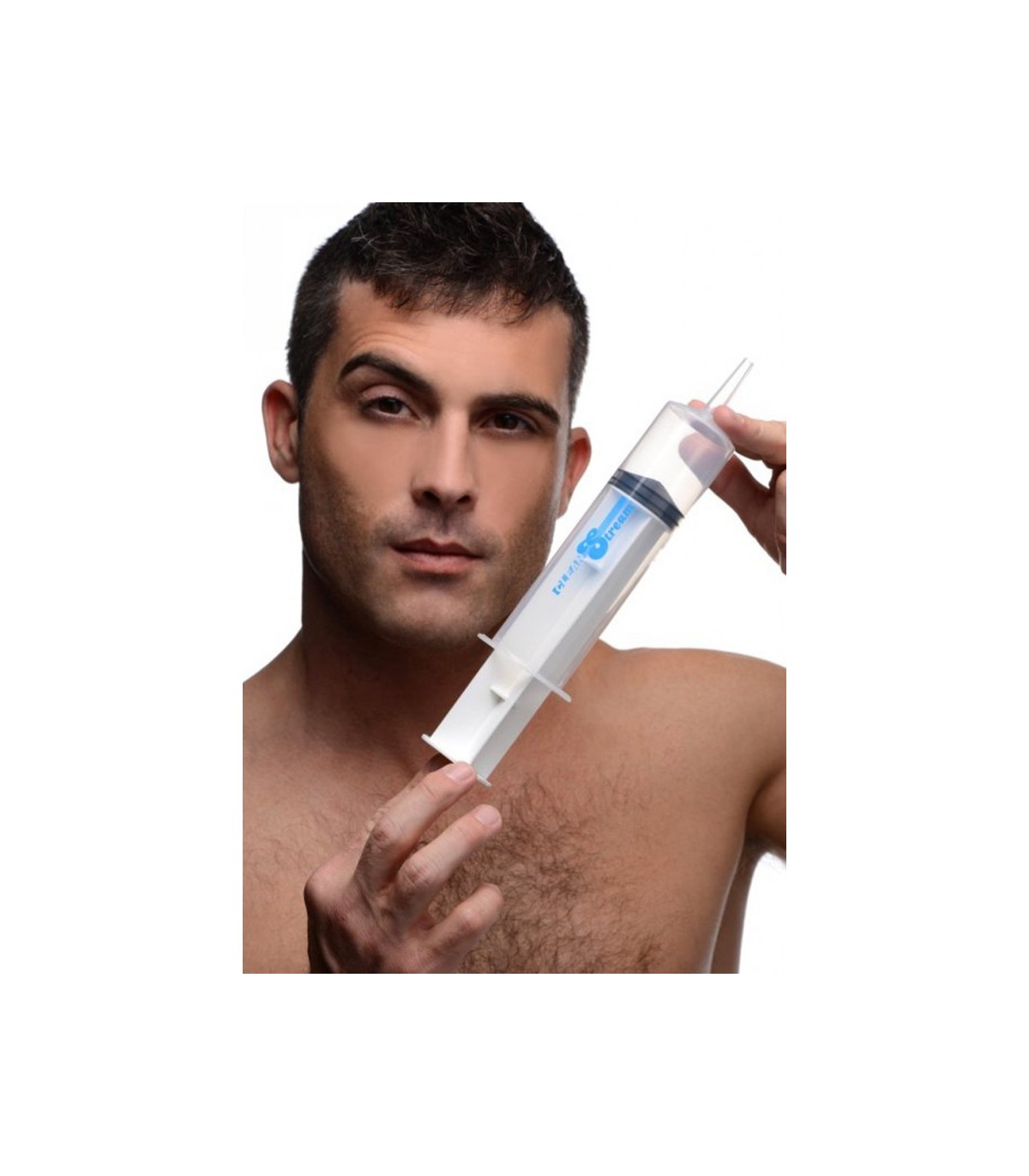 Seringue Enema injection dans l anus de lubrifiant