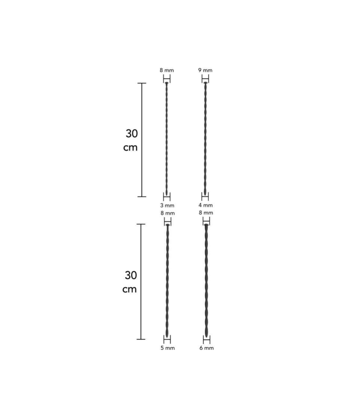 Coffret de 4 Tiges Péniennes Extreme