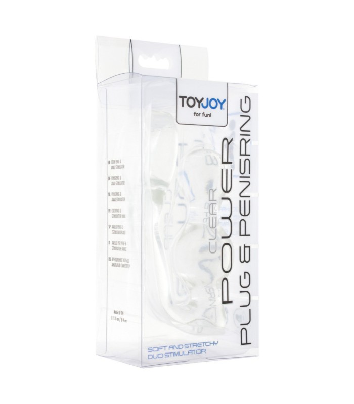 Cockring Plug Anal Transparent pas cher