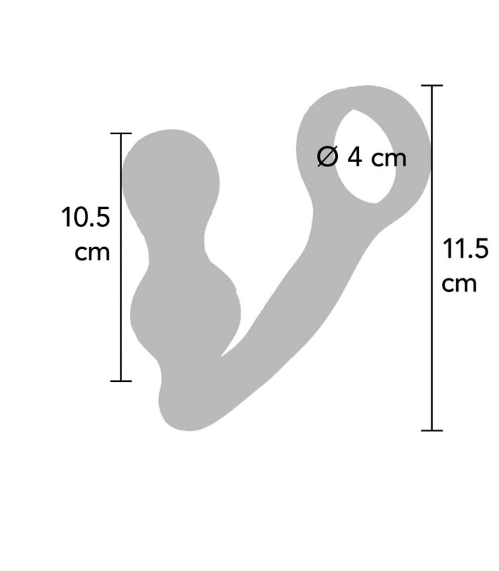 Cockring Plug Anal Transparent dimensions