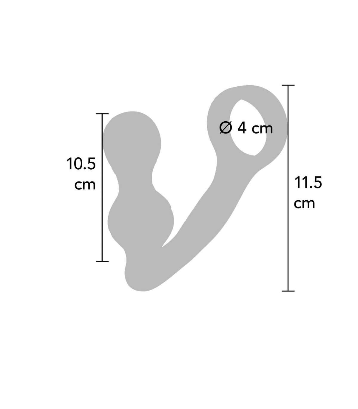 Cockring Plug Anal Transparent dimensions