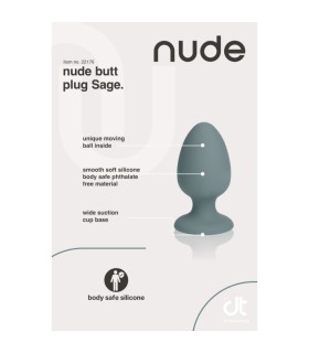 Plug Anal à Bille Vert Sage