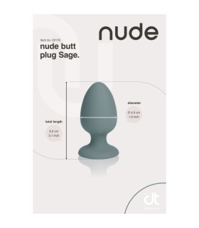 Plug Anal à Bille Vert Sage