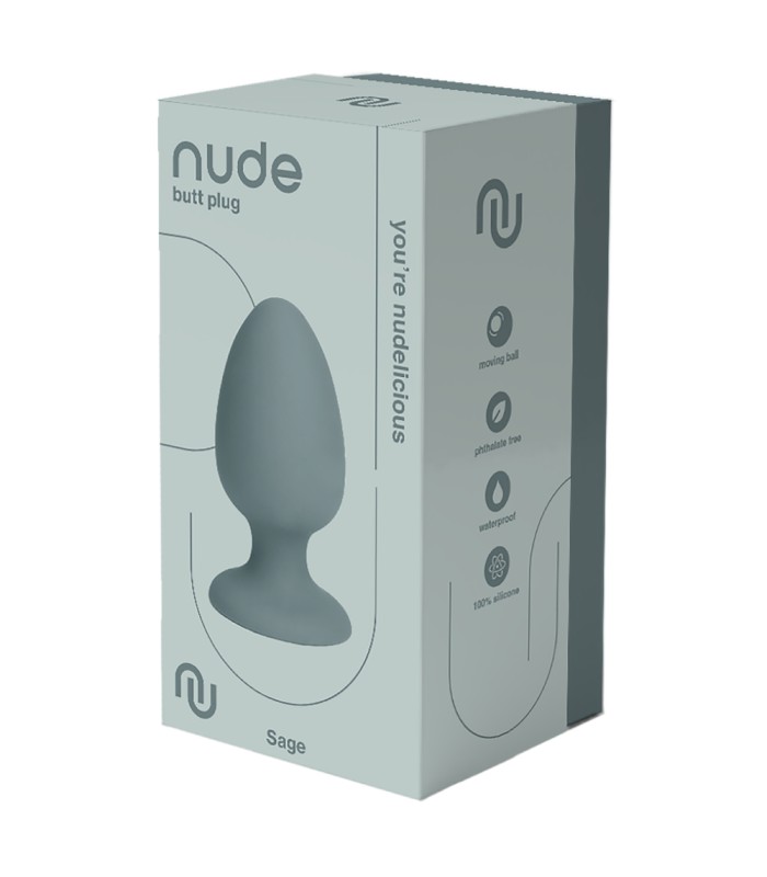 Plug Anal à Bille Vert Sage