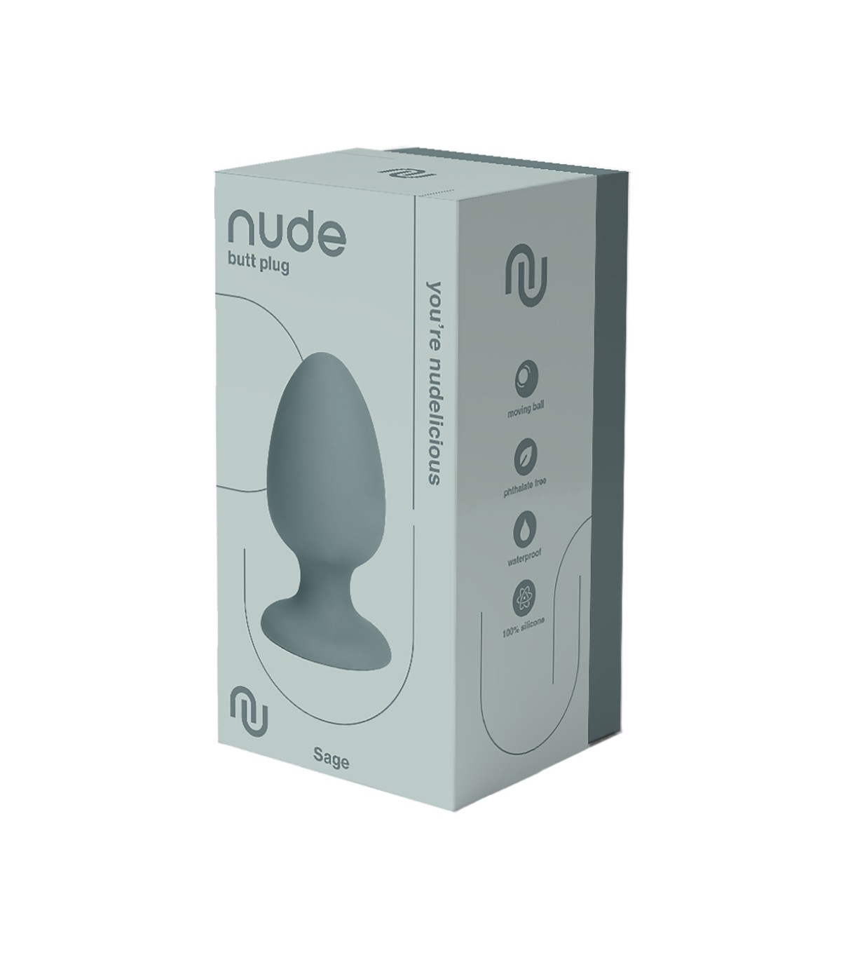 Plug Anal à Bille Vert Sage