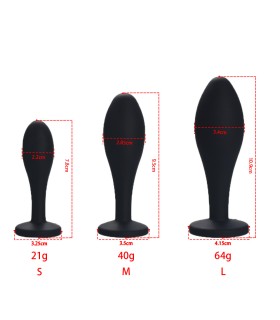 Bijou Anal Silicone Goutte d'Eau
