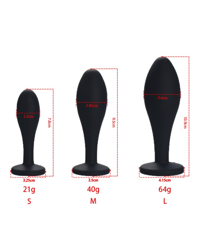 Bijou Anal Silicone Goutte d'Eau