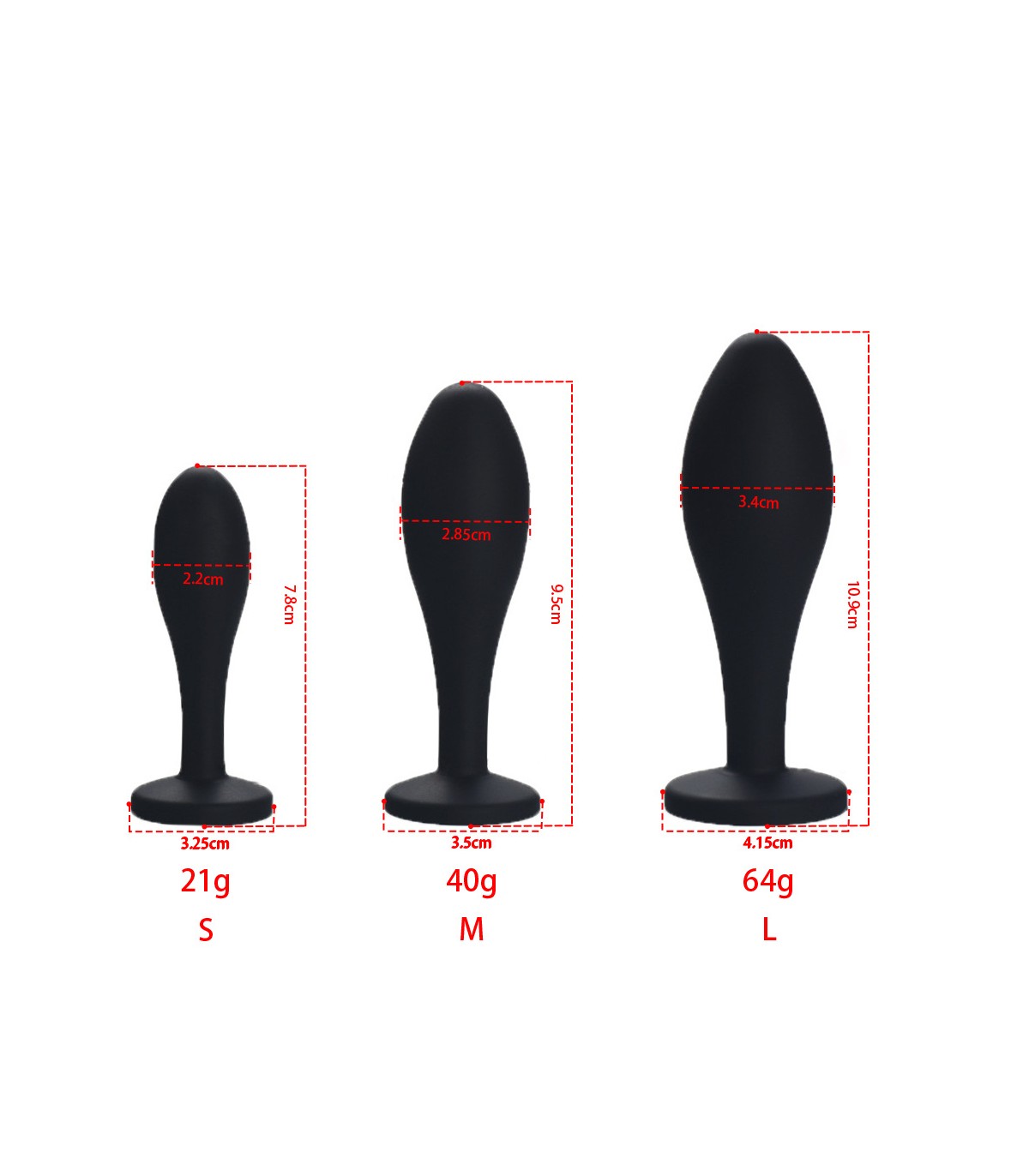 Bijou Anal Silicone Goutte d'Eau