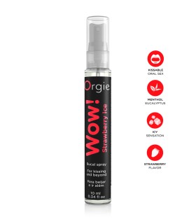 Spray pour Fellation WOW Fraise Glacée 10ml
