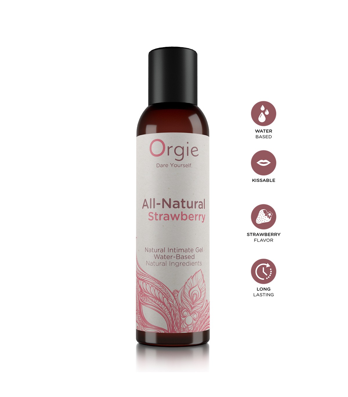 Gel Lubrifiant Embrassable All Natural Fraise orgie 150ml