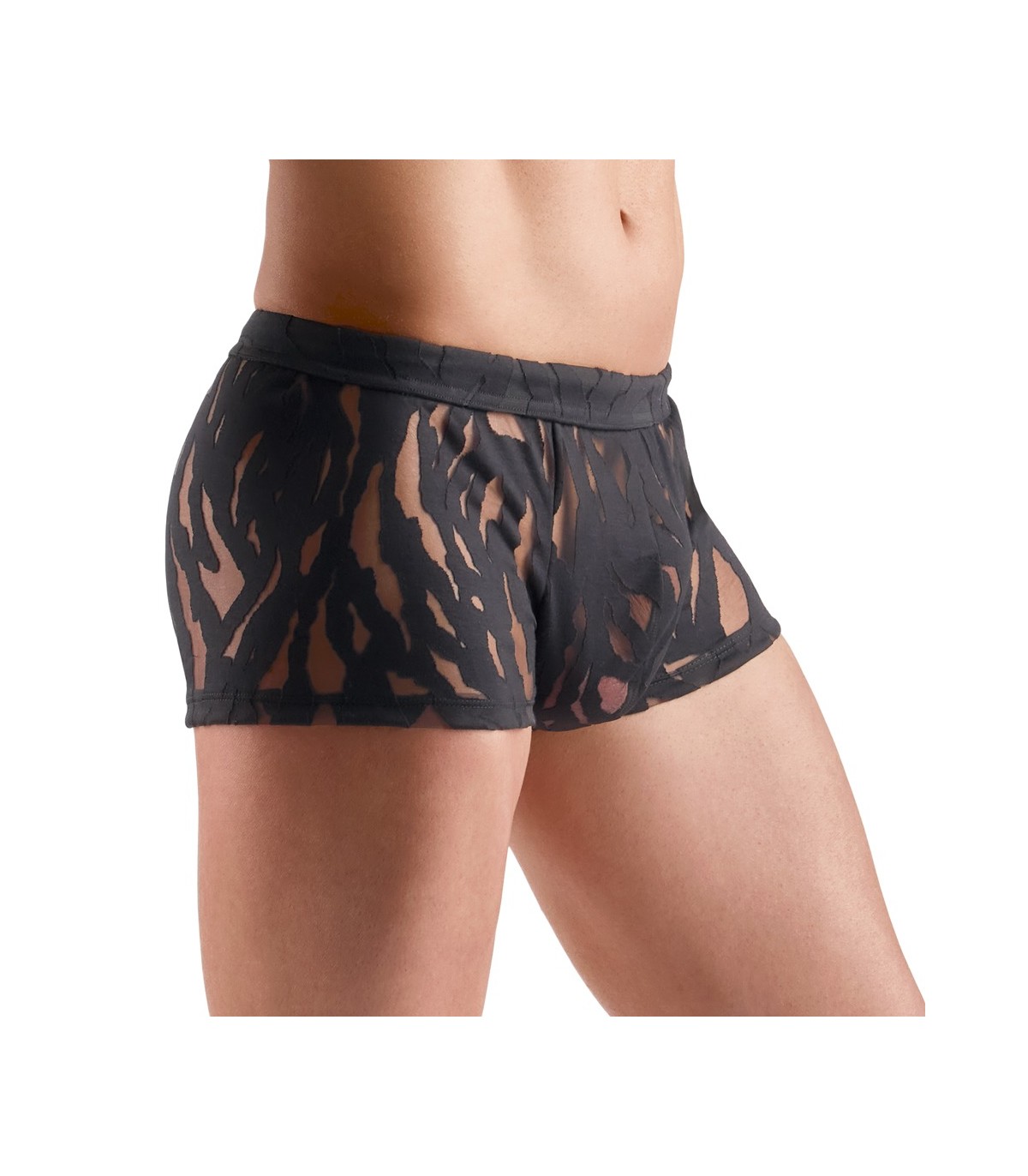Boxer Homme original Transparent Noir