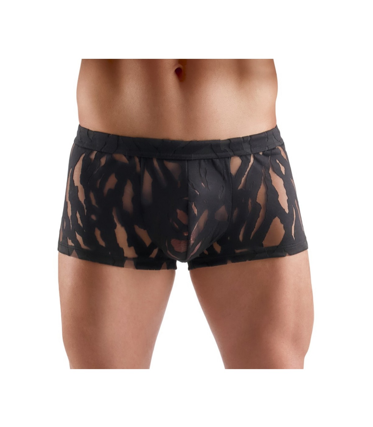 Boxer Homme original Transparent Noir