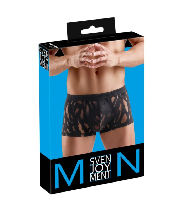 Boxer Homme original Transparent Noir