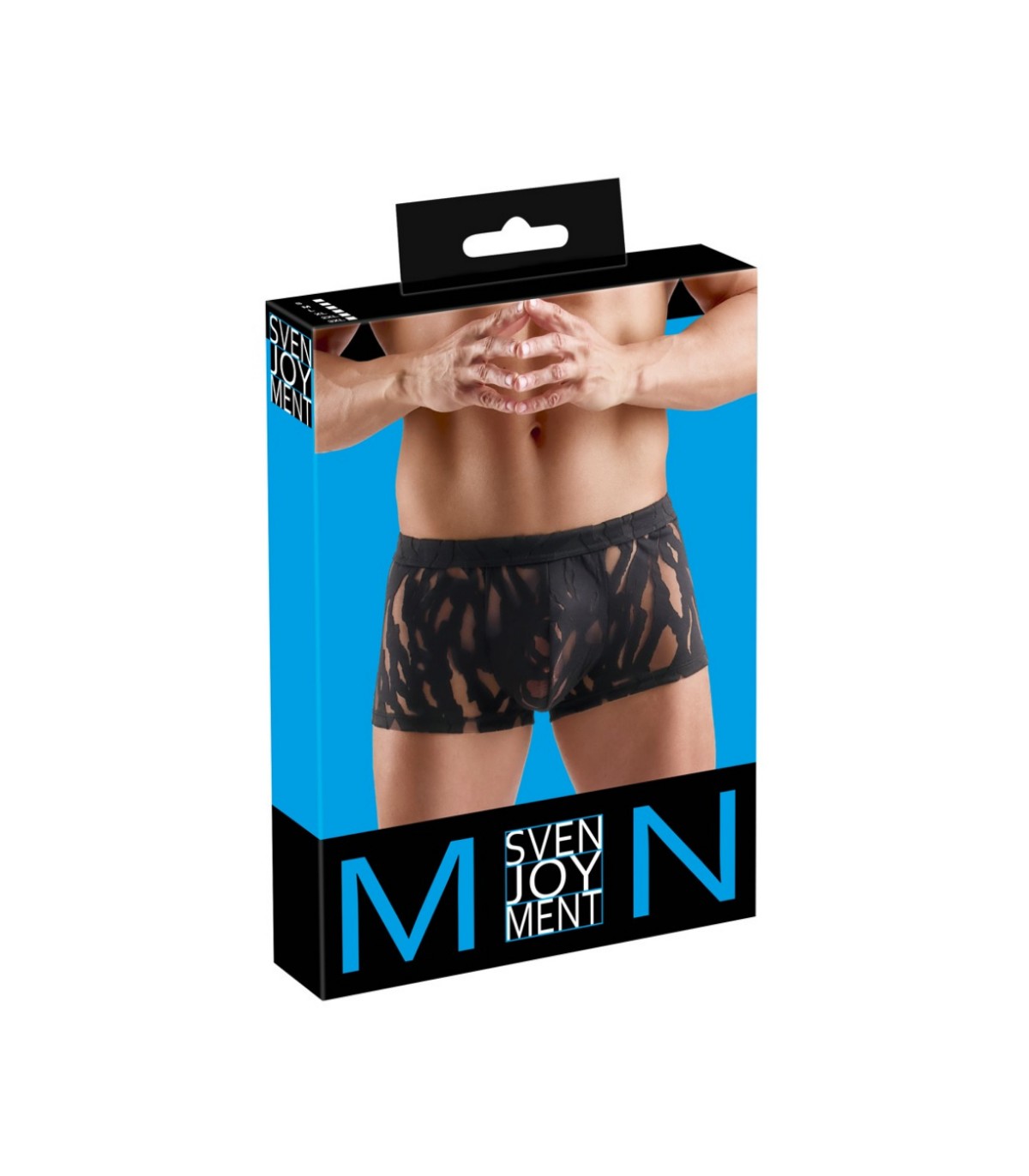 Boxer Homme original Transparent Noir