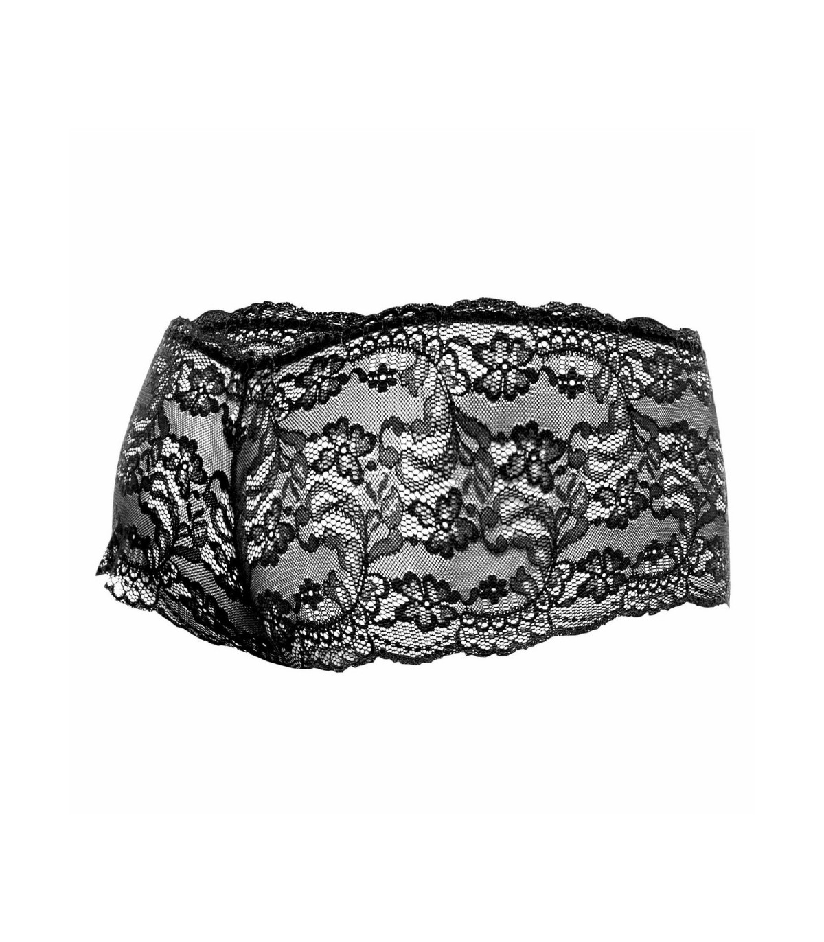 Boxer Sexy en Dentelle Noir Mob