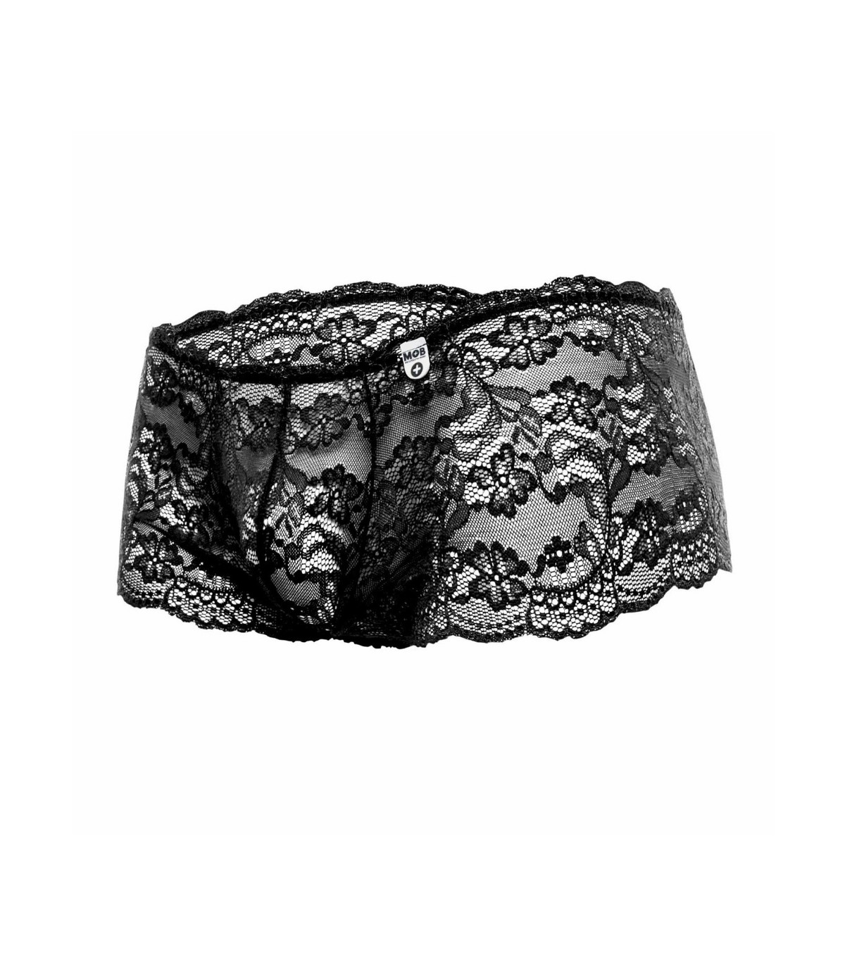 Boxer Sexy en Dentelle Noir Mob