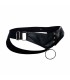 Jockstrap Faux Cuir avec Cockring Noir