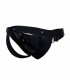 Jockstrap Faux Cuir avec Cockring Noir