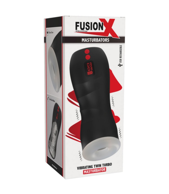 Masturbateur à Doubles Vibrations Fusion X