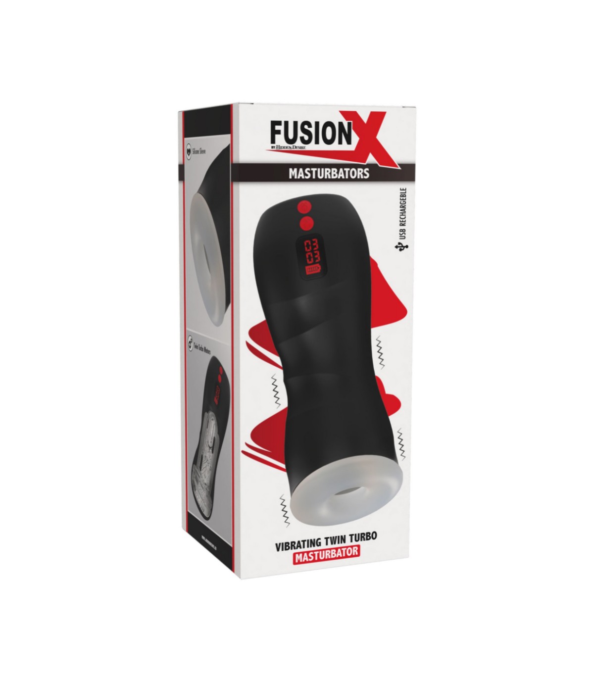 Masturbateur à Doubles Vibrations Fusion X