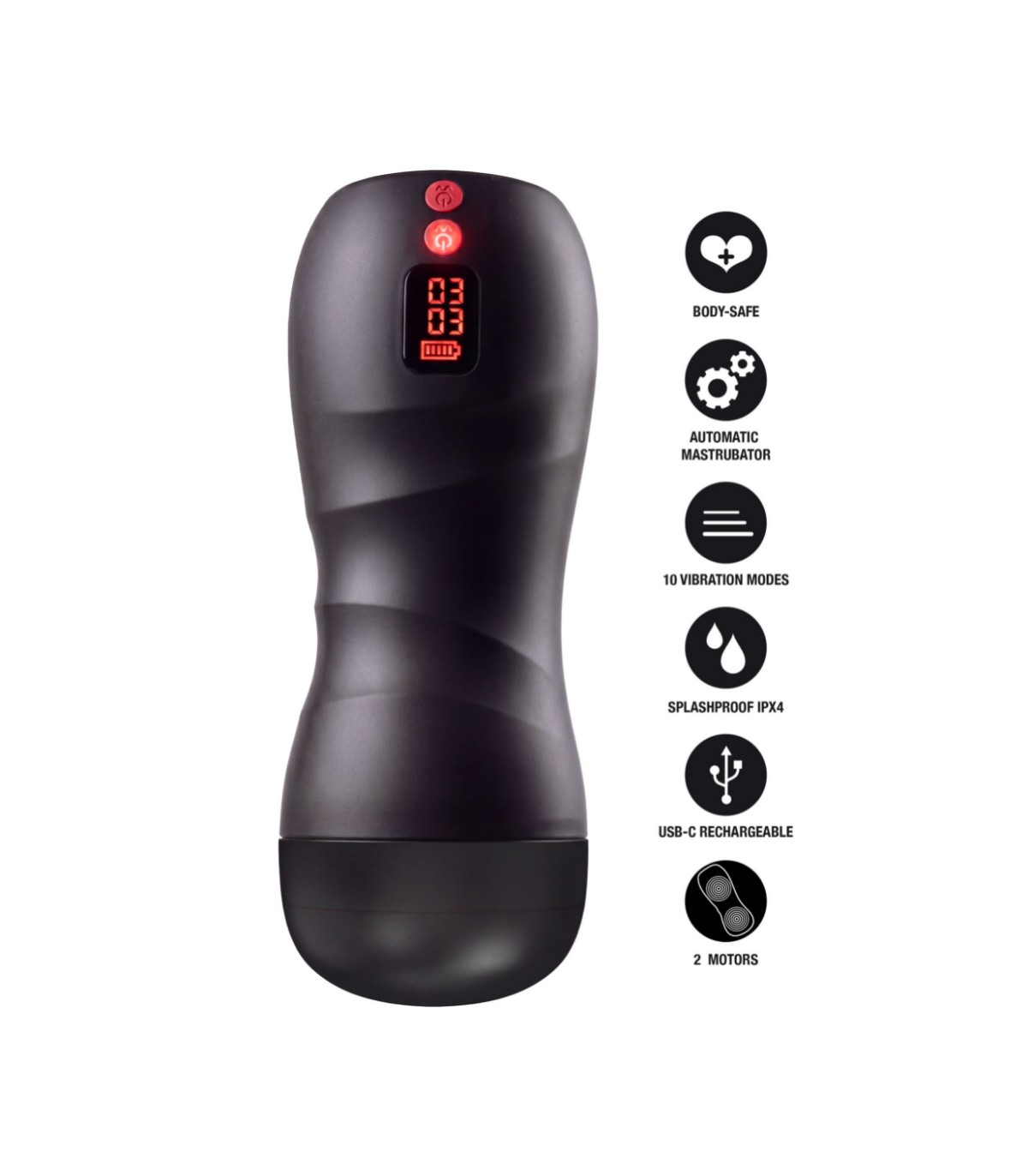 Masturbateur à Doubles Vibrations Fusion X