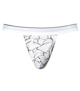 Jockstrap Blanc Marbré Soo Cumfy