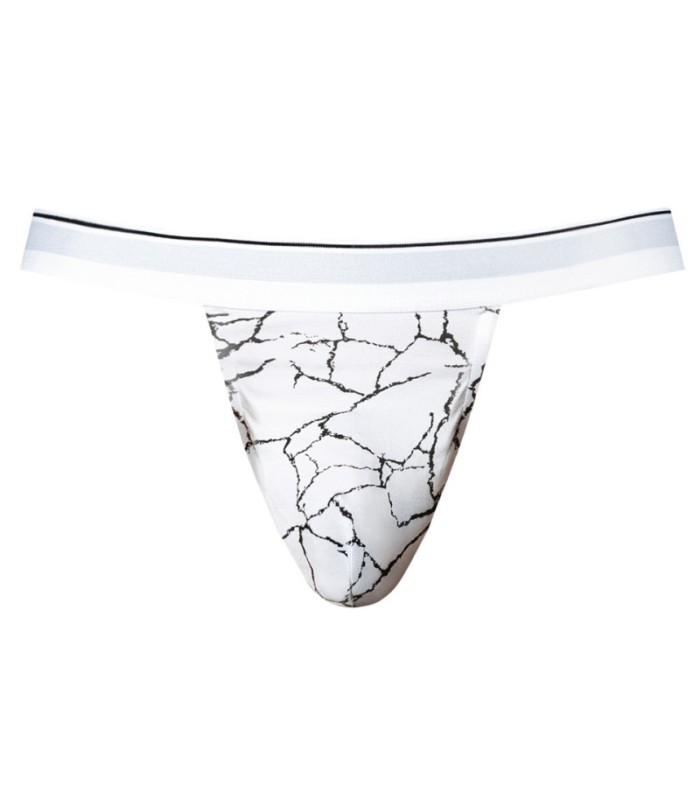 Jockstrap Blanc Marbré Soo Cumfy