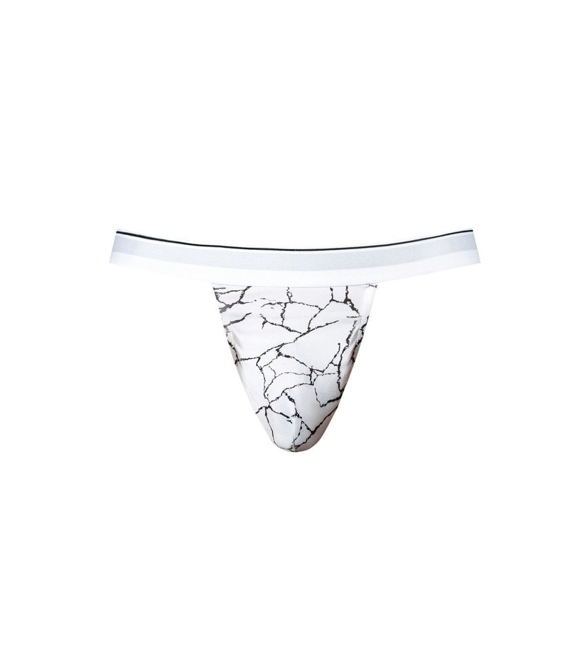 Jockstrap Blanc Marbré Soo Cumfy