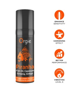 Crème Stimulante  à Effets Orgie Piranha
