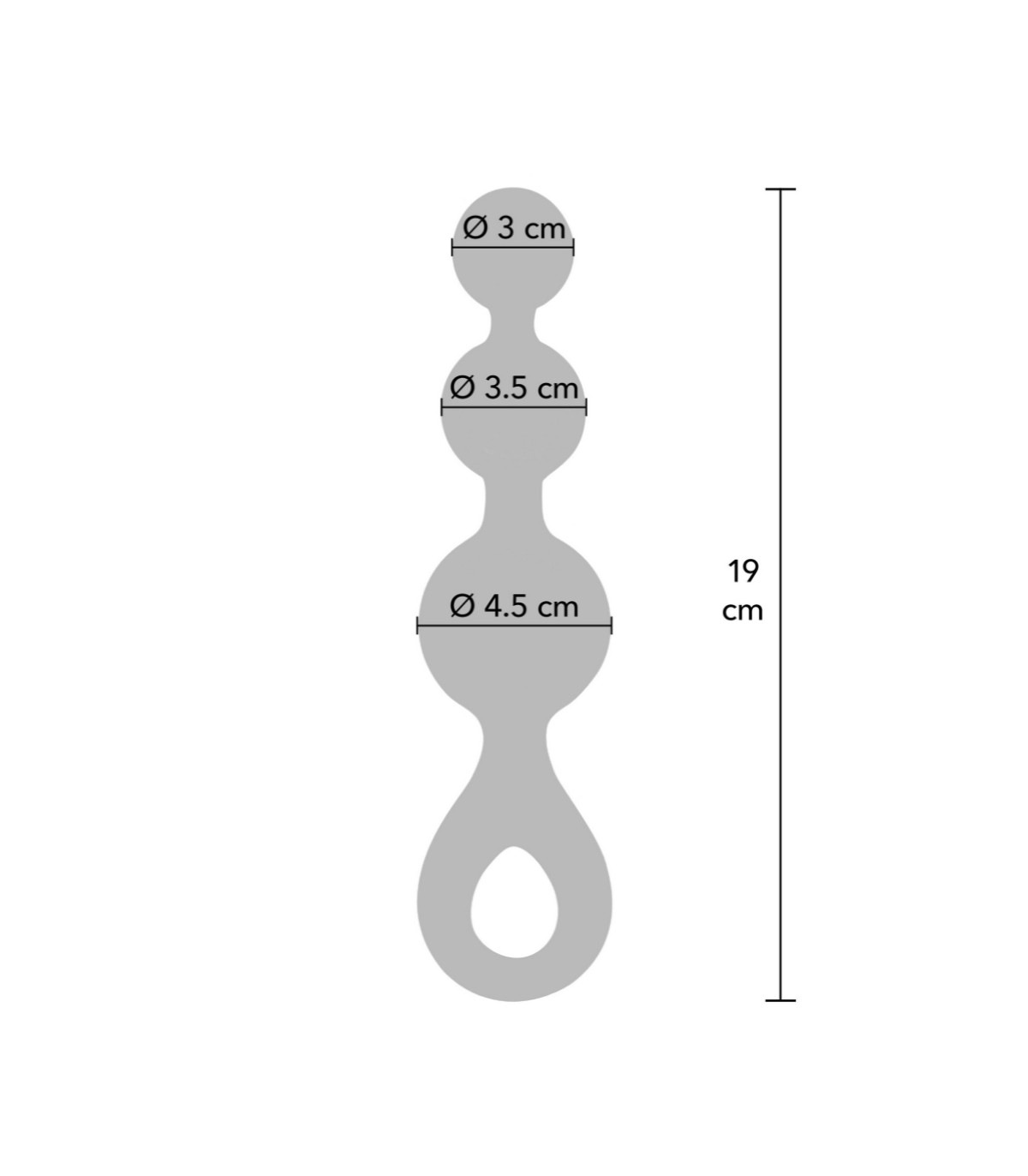 Plug Anal Triple Perle