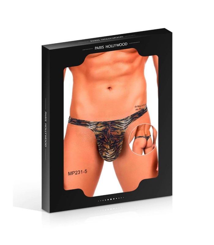String Sexy Rayure de Tigre