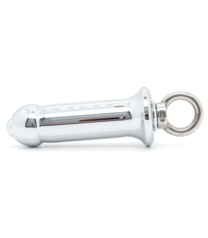Plug Tunnel Anal Creux avec Anneau d'Attache